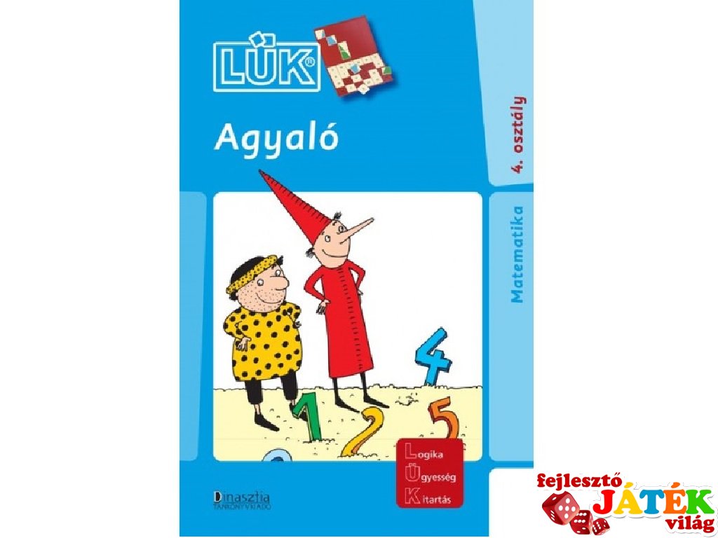 24 darabos Lük, Agyaló, Matematika 4. osztály (egyszemélyes, logikai fejlesztőjáték, 6-8 év)