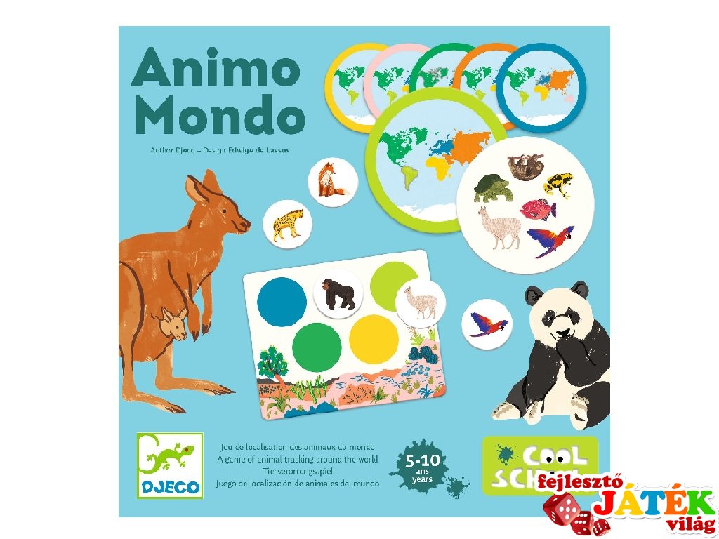 Animo Mondo, Djeco lottó típusú társasjáték - 8198 (5-10 év)