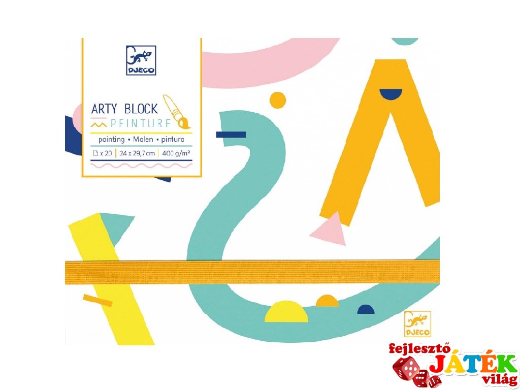 Arty block painting paper, rajzlap tömb Djeco kreatív készlet (8787)