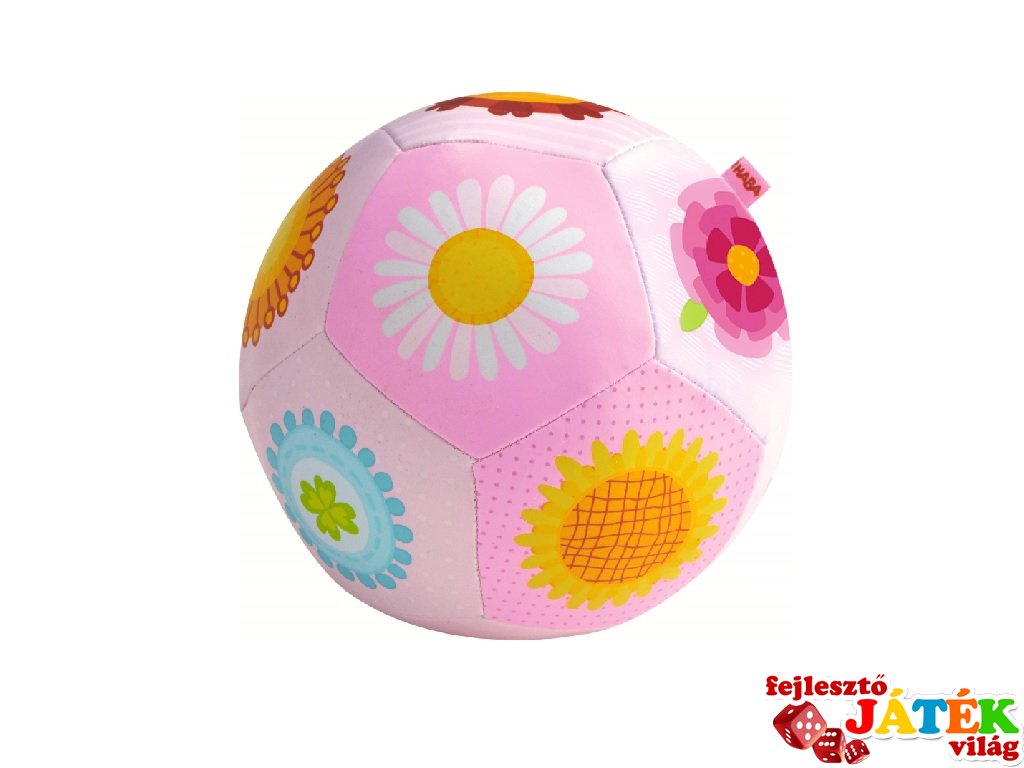 Bébi labda Virágvarázs, Haba mozgásfejlesztő babajáték (14 cm, 6 hó-2 év)