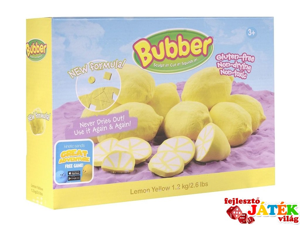 Bubber pillegyurma citromsárga 1,2 kg, kreatív szett (3-8 év)