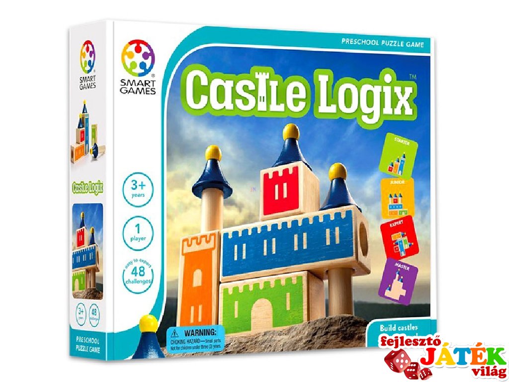 Castle Logix (Smart Games, egyszemélyes logikai játék, 3-8 év)