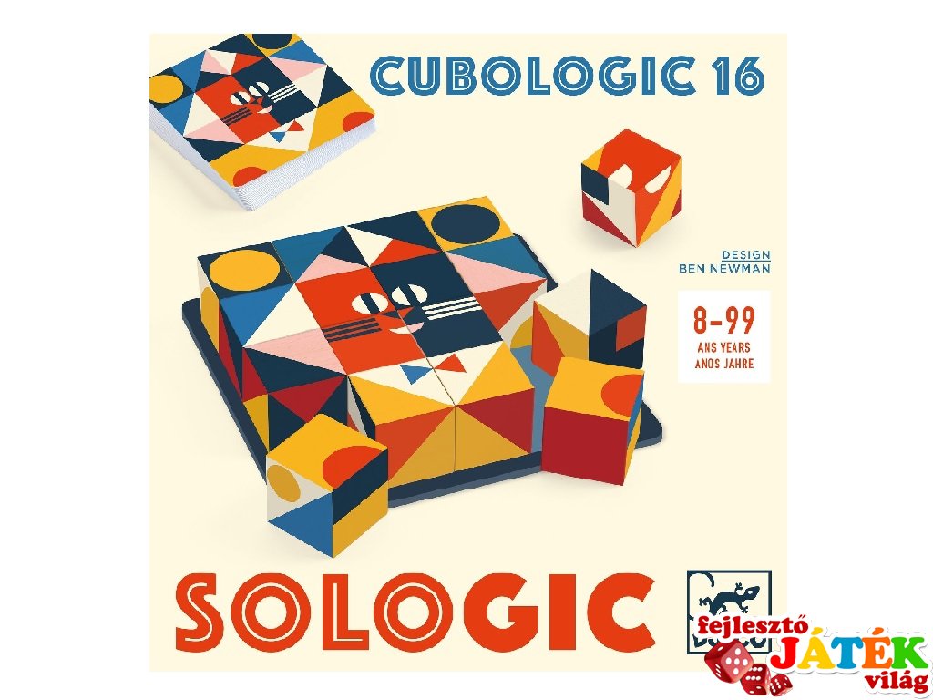 Cubologic 16 kockakirakó, Djeco logikai játék - 8576 (8-99 év)