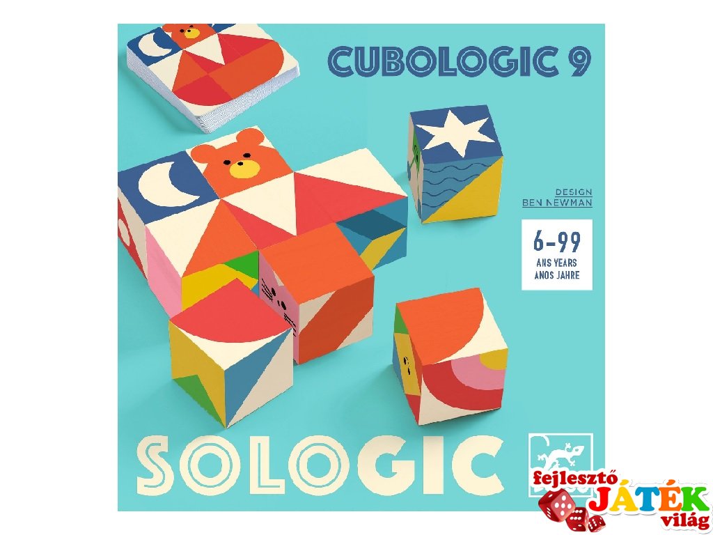 Cubologic 9 kockakirakó, Djeco logikai játék - 8581 (6-10 év)