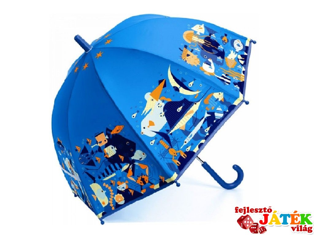 Морской зонтик. Зонтик Джеко. Детский зонтик с морскими обитателями. Зонтик для девочки Джеко.