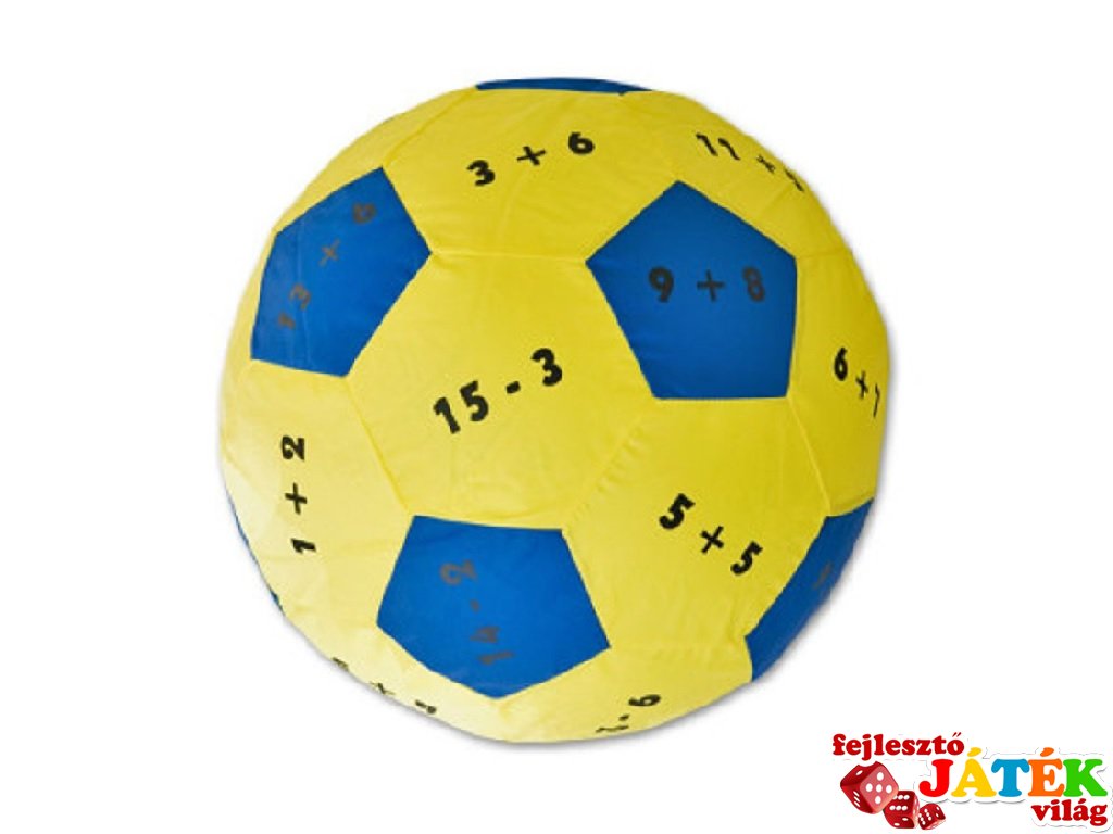 Felfújható labda, 35 cm-es matekos mozgásfejlesztő játék