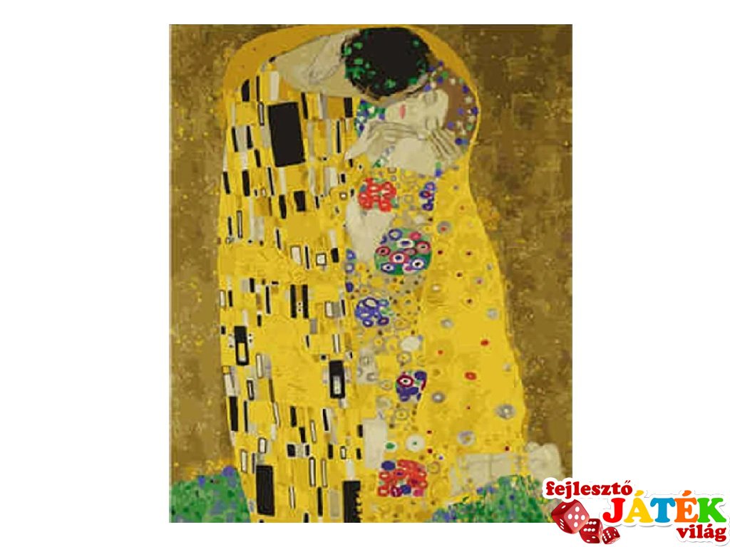 Festés számok szerint, Gustav Klimt: A csók 40x50 cm, kreatív szett (10-99 év)