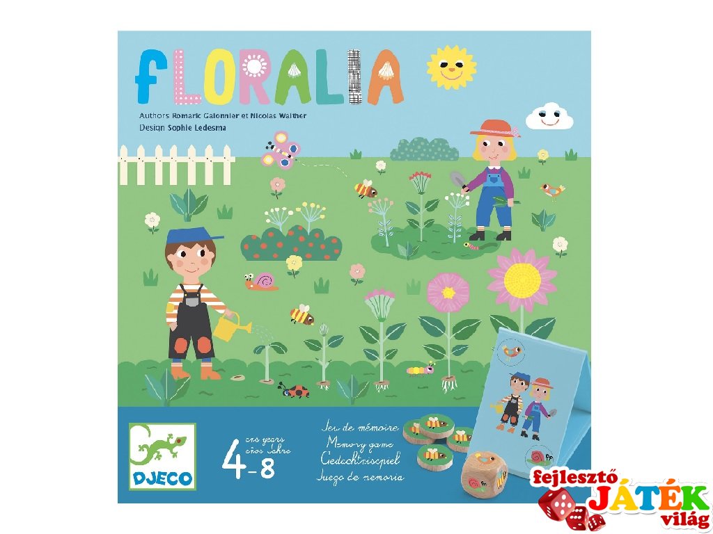 Floralia Növényvilág, Djeco kertészkedő társasjáték - 8573 (4-8 év)