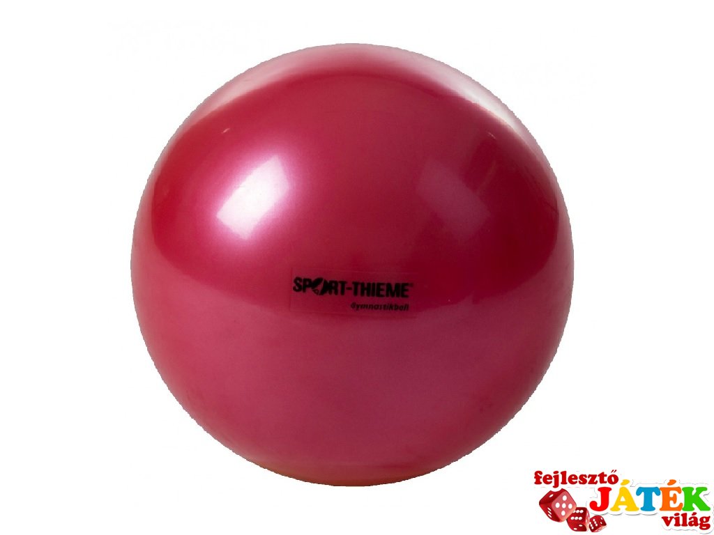 Gimnasztika labda piros 16 cm, mozgásfejlesztő játék
