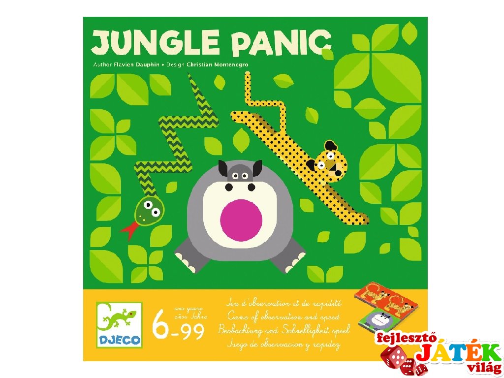 Jungle panic, Djeco gyorsasági megfigyelős társasjáték - 8577 (6-99 év)