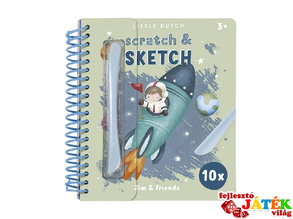 Karckép készítő füzet Jim és barátai, Little Dutch kreatív szett (125520, 3-6 év)