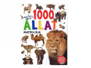 1000 állat matricája Fehér, matricás foglalkoztató füzet (NAP, 5-10 év)