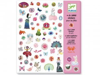 1000 matrica lányoknak (Djeco, 8951, matricakészlet, 4-8 év)