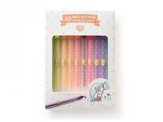 10 db-os zselés toll készlet pasztell színben, Djeco kreatív szett - 3779