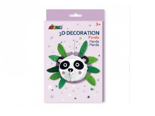 3D dekorációs puzzle Panda, kreatív készlet (Avenir, 3-6 év)