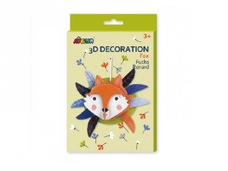 3D dekorációs puzzle Róka, kreatív készlet (Avenir, 3-6 év)
