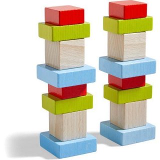 3D építőjáték 4x4, 16 db-os Haba logikai játék fából (305455, 3-10 év)