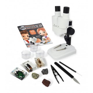 3D Mikroszkóp, Buki tudományos játék 40 kísérlettel (BUKIMR500, 8-14 év)