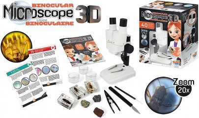 3D Mikroszkóp, Buki tudományos játék 40 kísérlettel (BUKIMR500, 8-14 év)