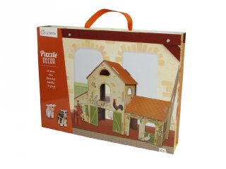 3D puzzle színház, Farm (Avenue Mandarine, kreatív játék, 3-7 év)