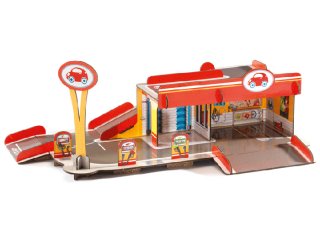 3D-s puzzle, Garázs (Djeco, 7705, 21 db-os kemény karton kirakó, 3-8 év)