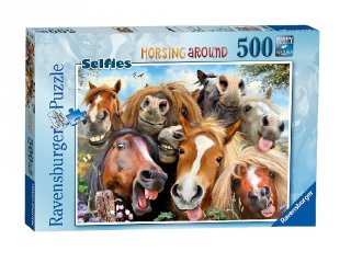 500 db-os puzzle, Paci szelfi (lovas kirakójáték, 8-99 év)