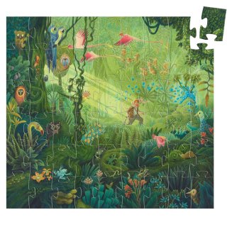 A dzsungelben 54 db-os formadobozos puzzle, Djeco kirakó - 7244 (5-8 év)