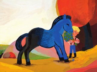 A kék ló, Papírszínház mese (Géraldine Eischner)