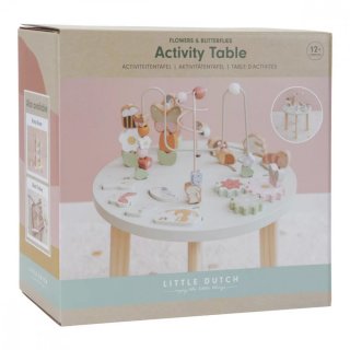 Activity asztal Virágok és Pillangók, Little Dutch készségfejlesztő játék (7093, 1-3 év)