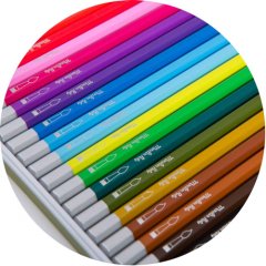 Akvarell ceruza készlet, 24 db-os kreatív szett (712602, Moulin Roty)