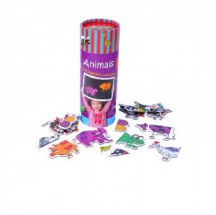Állatok, mágneses puzzle (Purple Cow, párosító játék, 3-5 év)