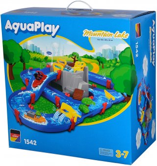 Aquaplay hegyi kaland vízi játékszett, 70 részes építőjáték, fürdőjáték (3-7 év)