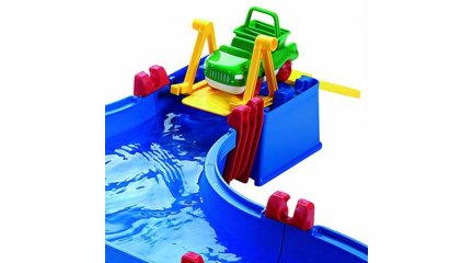 Aquaplay Superset, vízi pálya vízpumpás gáttal, fürdőjáték (3-6 év)