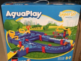 Aquaplay Superset, vízi pálya vízpumpás gáttal, fürdőjáték (3-6 év)