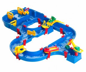 Aquaplay vizező pálya, zsilipekkel és kikötővel (Aquaplay, aqp 530, vizező készlet, 3-7 év)