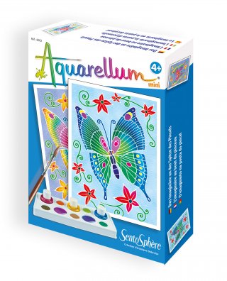 Aquarell mini festőkészlet, Pillangó (Sentosphere, kreatív festőkészlet, 4-10 év) 