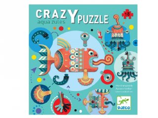Aqua'zules crazy puzzle, Djeco 18 db-os óriás kirakó - 7125 (3-6 év)