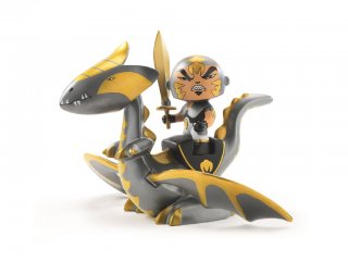 Arty Toys, Chrome & Inferno (Djeco, 6725, lovag figura sárkánnyal, 3-12 év)