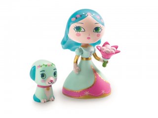 Arty Toys, Luna & Blue (Djeco, 6765, hercegnő figura kiskutyával, 3-12 év)