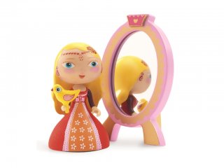 Arty Toys, Nina & Ze mirror (Djeco, 6761, hercegnő figura tükörrel, 3-12 év)