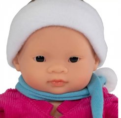Baba és ruha szett, ázsiai lány 21 cm, Miniland szerepjáték (31202, 3-8 év)