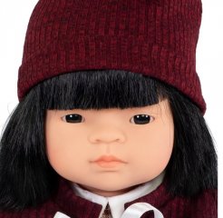 Baba és ruha szett, ázsiai lány 38 cm, Miniland szerepjáték (31206, 3-8 év)