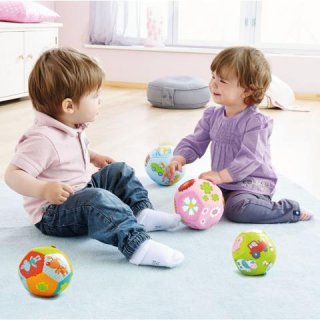 Bébi labda Járművek, Haba mozgásfejlesztő babajáték (14 cm, 6 hó-2 év)