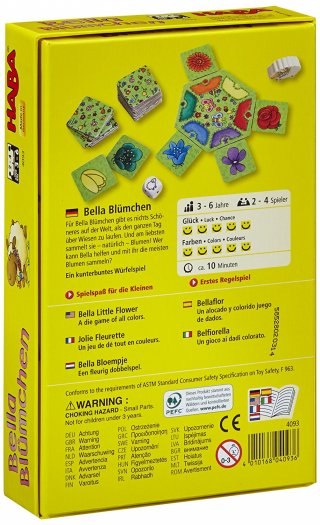 Bella Virágszálai (HABA-4093, kockajáték óvodásoknak, 3-6 év)