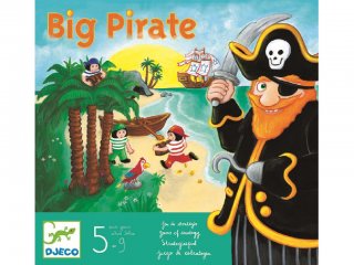 Big Pirate (Djeco, 8423, kalózos, kincsrablós stratégiai társasjáték, 5-9 év)