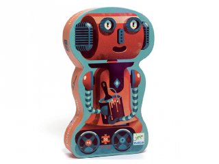 Bob a robot 36 db-os formadobozos puzzle, Djeco kirakó - 7239 (4-8 év)