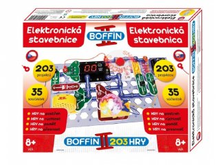 Boffin 203, elektromos kísérletező készlet (Boffin, 203 kísérlet, 35 alkatrész, tudományos játék, 7-12 év)