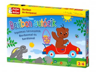 Boribon autózik (Keller & Mayer, autós társasjáték, 2-4 év)