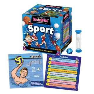 BrainBox Sport, memóriafejlesztő kvíz társasjáték (8-99 év)