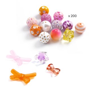 Buborék gyöngyök Arany, Djeco ékszerkészítő kreatív szett - 0026 (4-8 év)